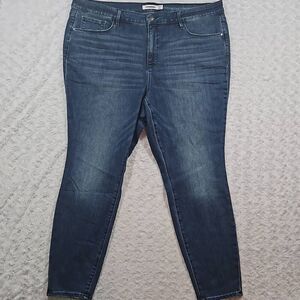 Athleta Womens Size 24X Sculptek Ultra Skinny Jean High Rise True Blue 530636